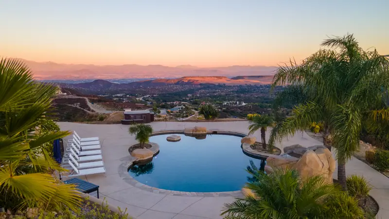 Hilltop Murrieta Mediterranean Villa with Panoramic Views, Pool & Private Club Lounge - Photo 2