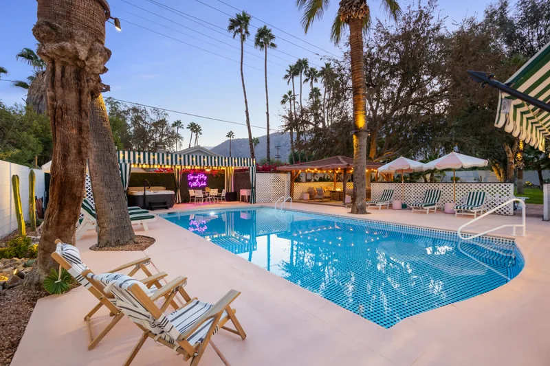 Palm Springs Wedding Estate with Retro Pool Vibes + Hollywood History - Photo 2