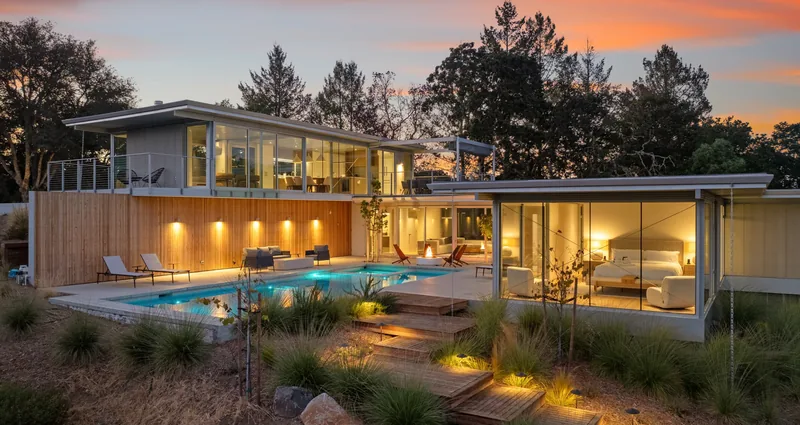 Sonoma Valley Modern Mansion with Pool, Gym & Vineyard Views - Photo 1